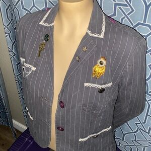Pinstripe Blazer 10